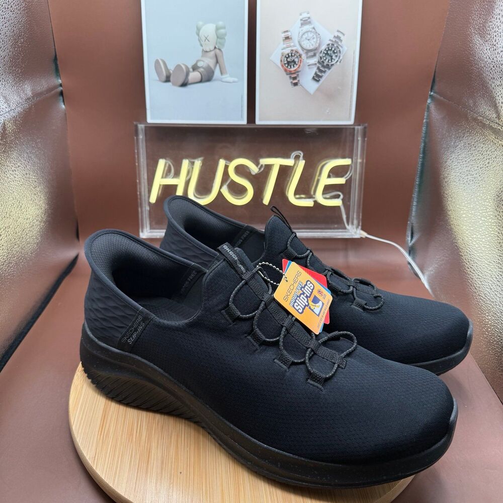 Skechers Slip-ins Ultra Flex 3.0 Right Away Black Men’s Sz 14 (Wide)